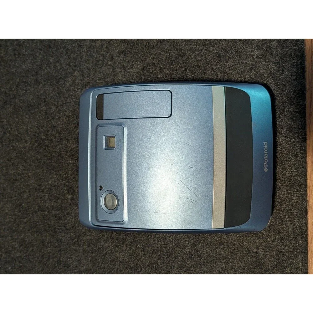 Polaroid One600 Instant Film Camera Blue Untested